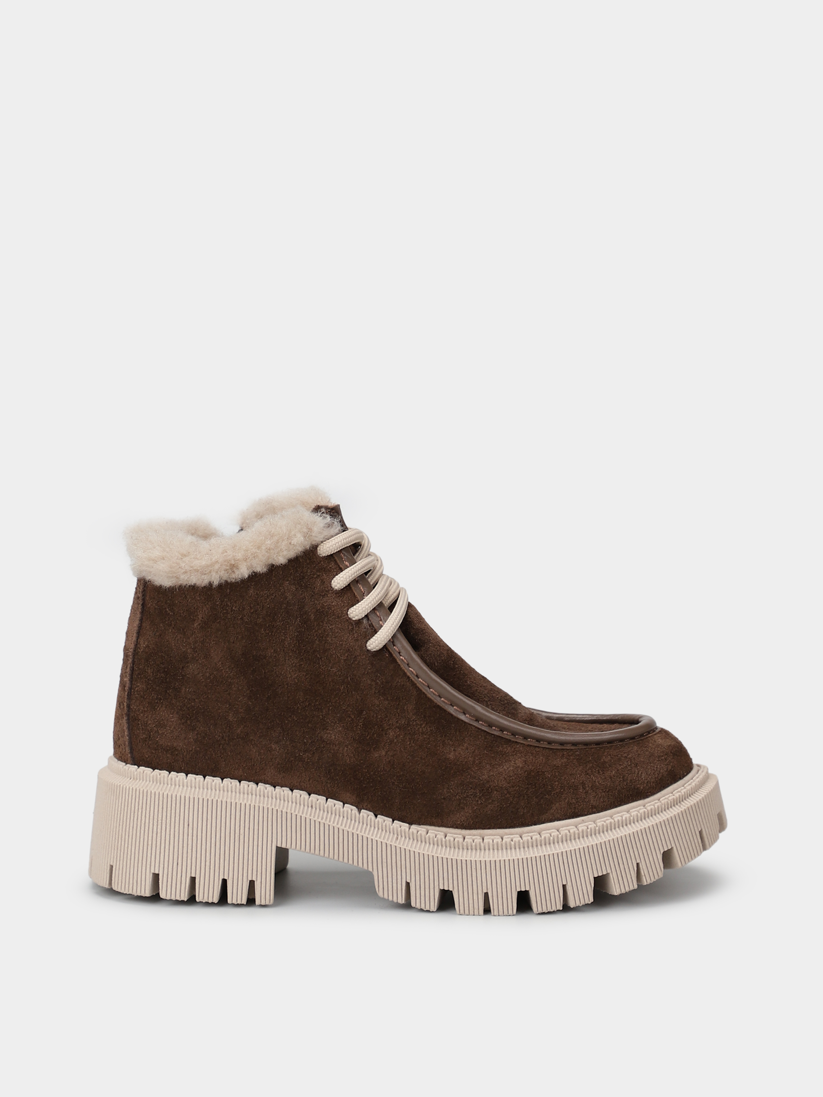 Замшеві Дитячі Черевики Miracle Kids  (3023-006S) колір коричневий