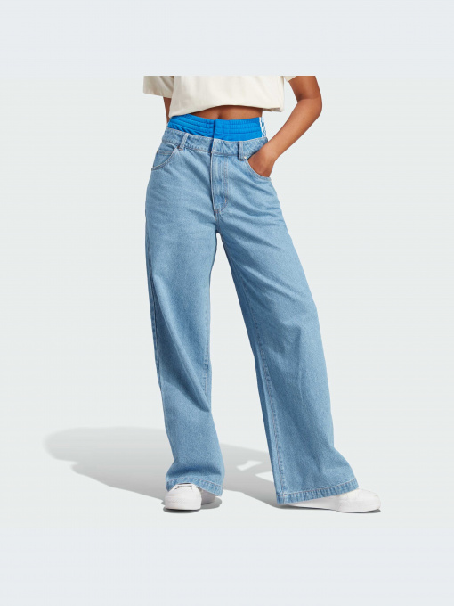 Широкие джинсы Adidas x KSENIASCHNAIDER модель IN0273 Фото