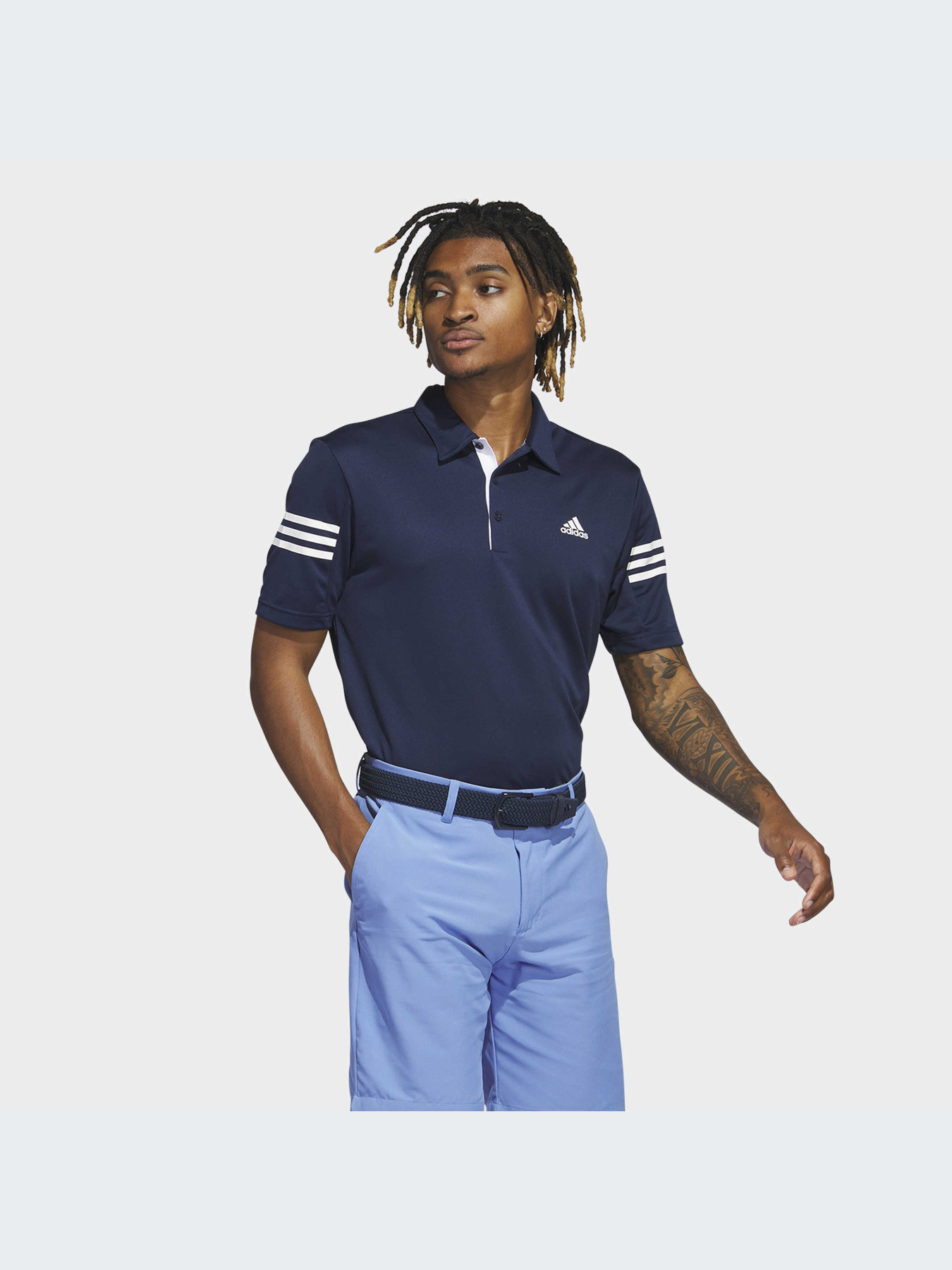 Поло Adidas 3 Stripes модель HR8959 Фото