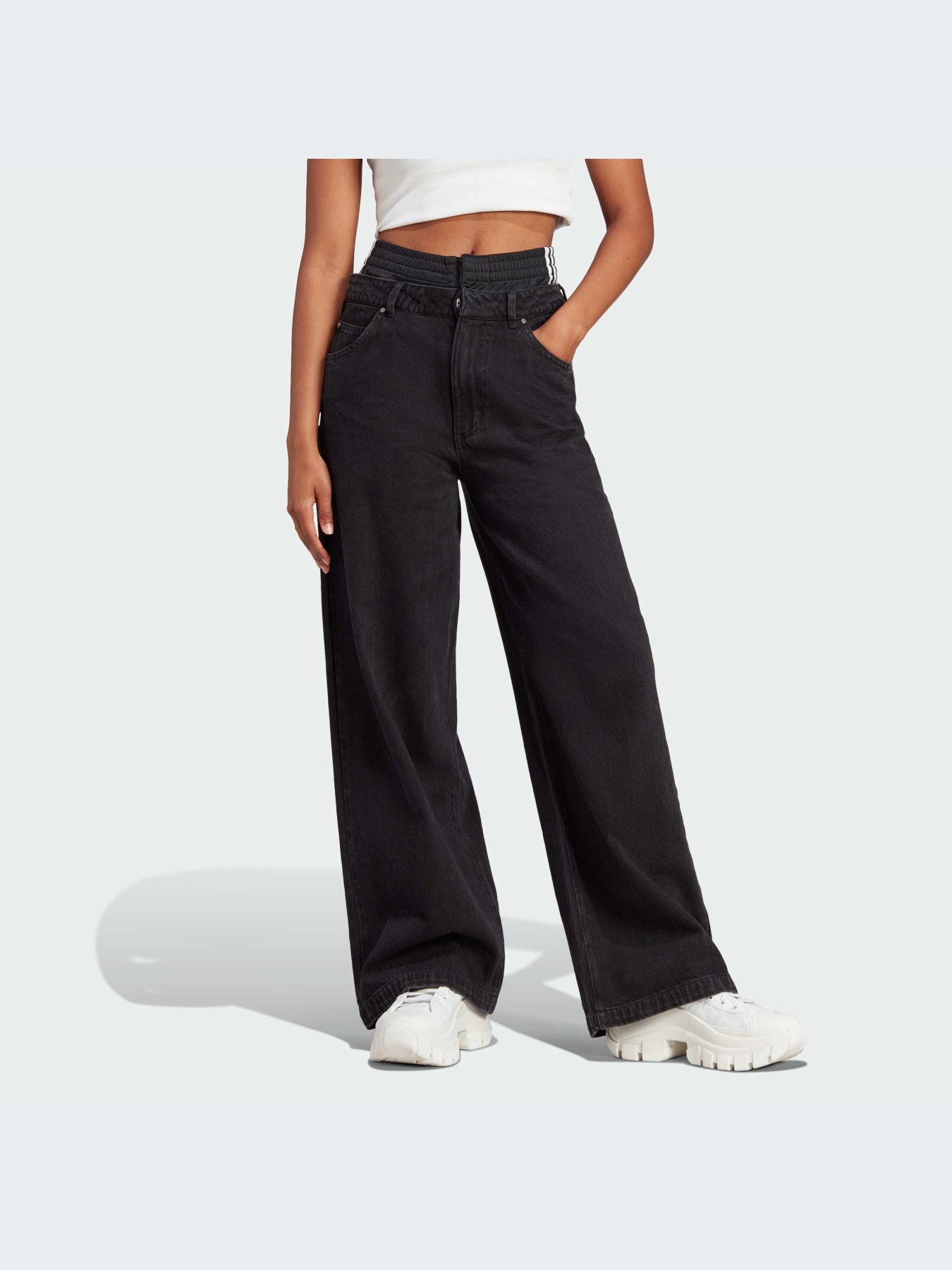 Широкие джинсы Adidas x KSENIASCHNAIDER модель IJ8348 Фото