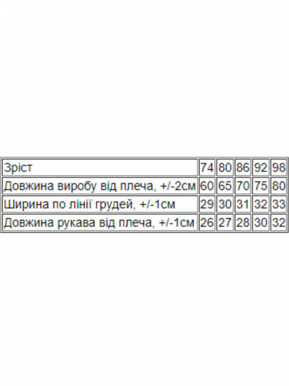 Нательный комбинезон Носи своє модель 5039-025-5-oksamitova-orhdeq — фото 3 - INTERTOP