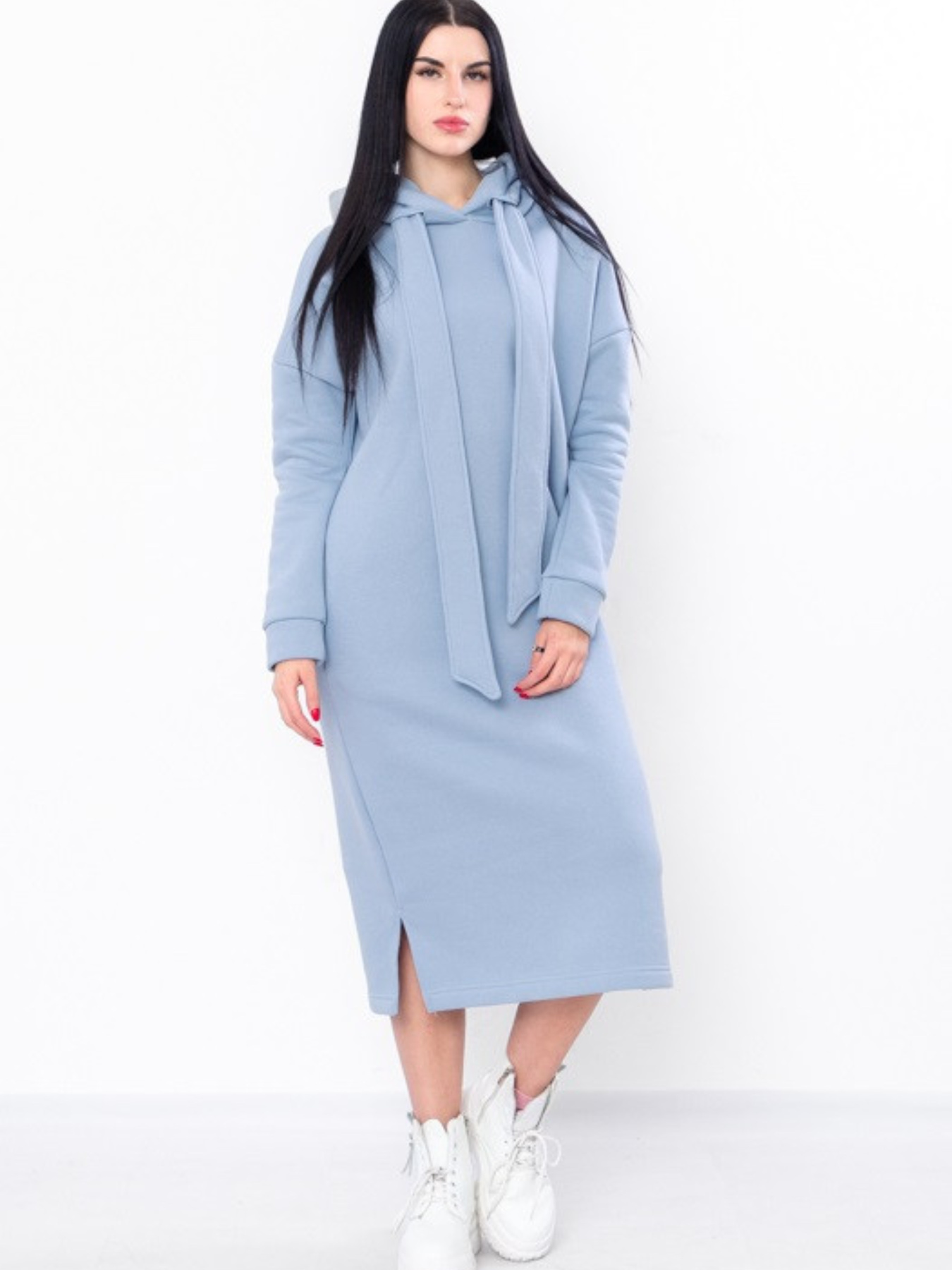 Платье миди Носи своє модель 8255-025-blakitna-pudra Фото