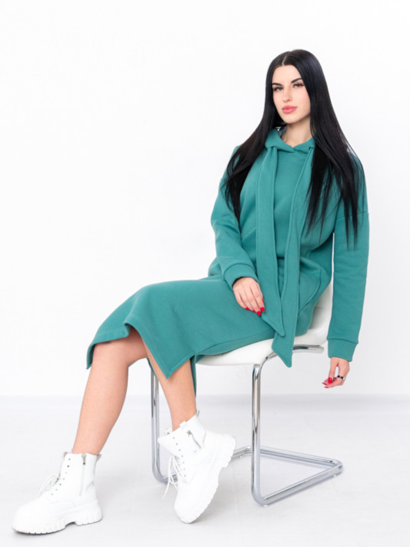 Платье миди Носи своє модель 8255-025-temnij-polin Фото