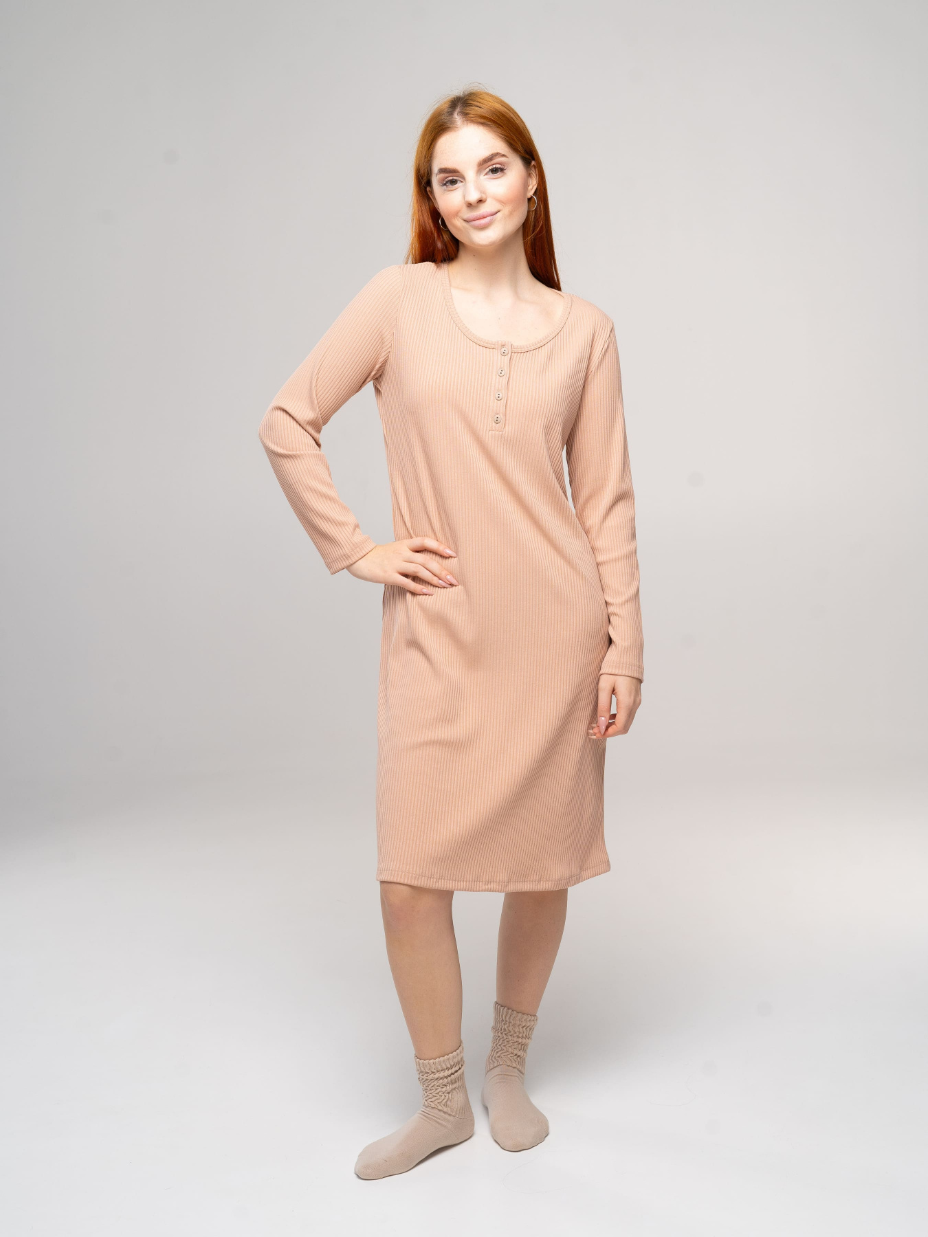 Ночная рубашка Роза модель 230438_powder Фото