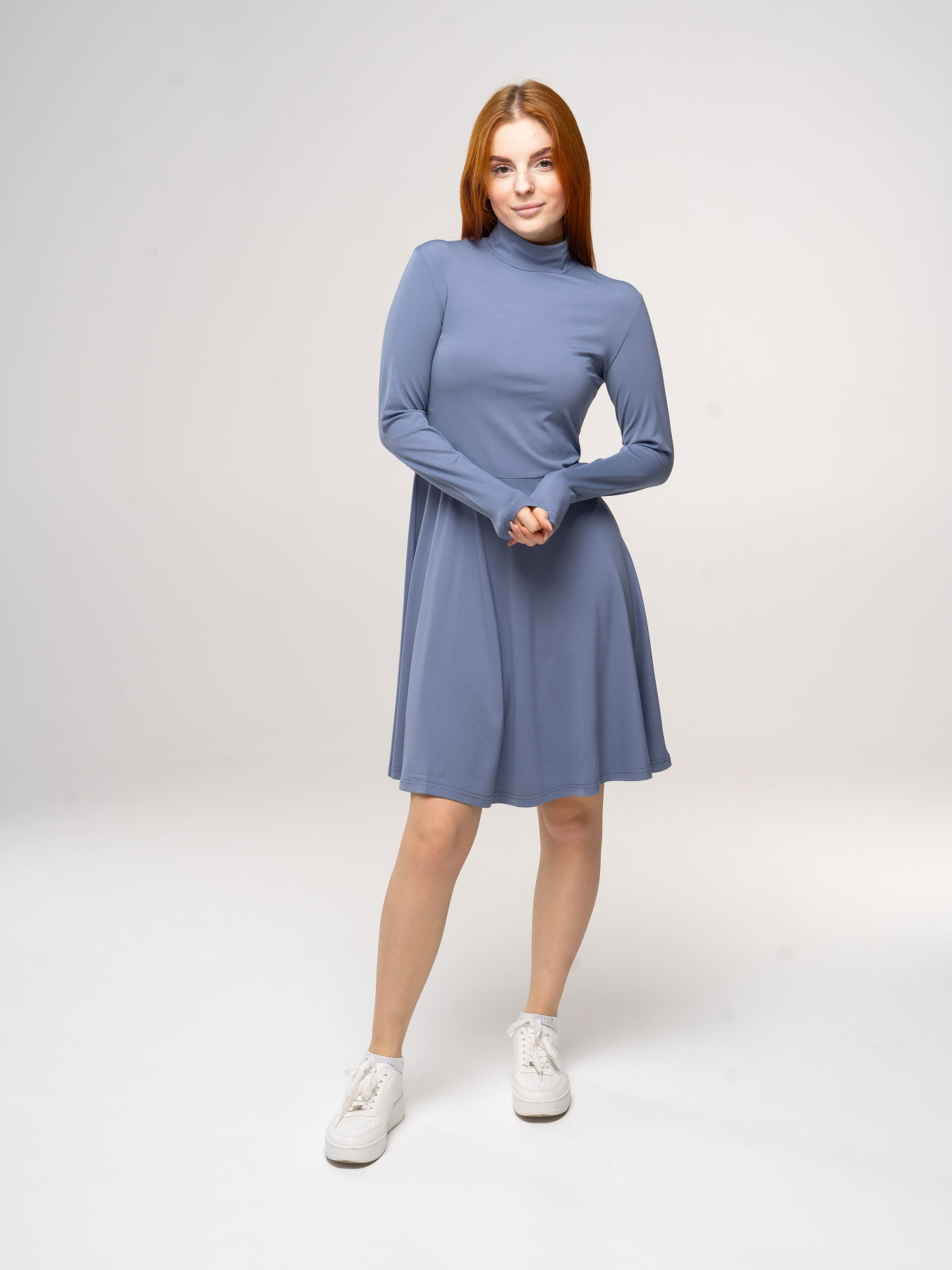 Платье мини Роза модель 230402_grey Фото