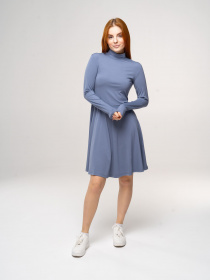 Платье мини Роза модель 230402_grey Фото