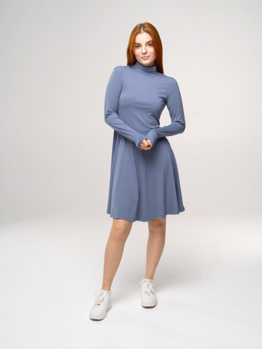 Платье мини Роза модель 230402_grey Фото