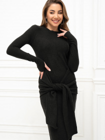 Платье макси ISSA Plus модель 14406_черный Фото