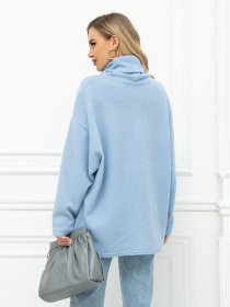 Светр ISSA Plus модель 14411_голубой Фото