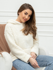 Худи ISSA Plus модель 14202_молочный Фото