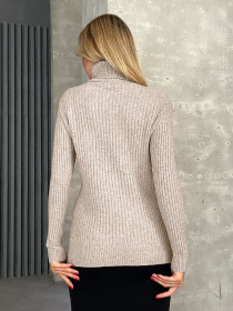 Светр ISSA Plus модель WN20-575_бежевый Фото