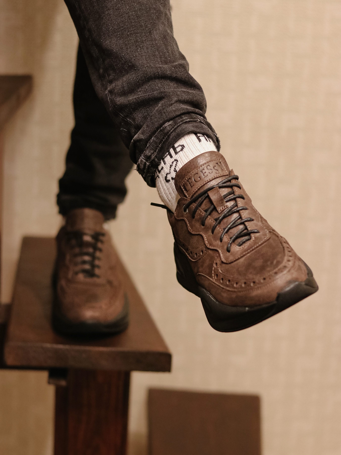 Кросівки повсякденні Legessy модель FLOYD_COFFEE Фото
