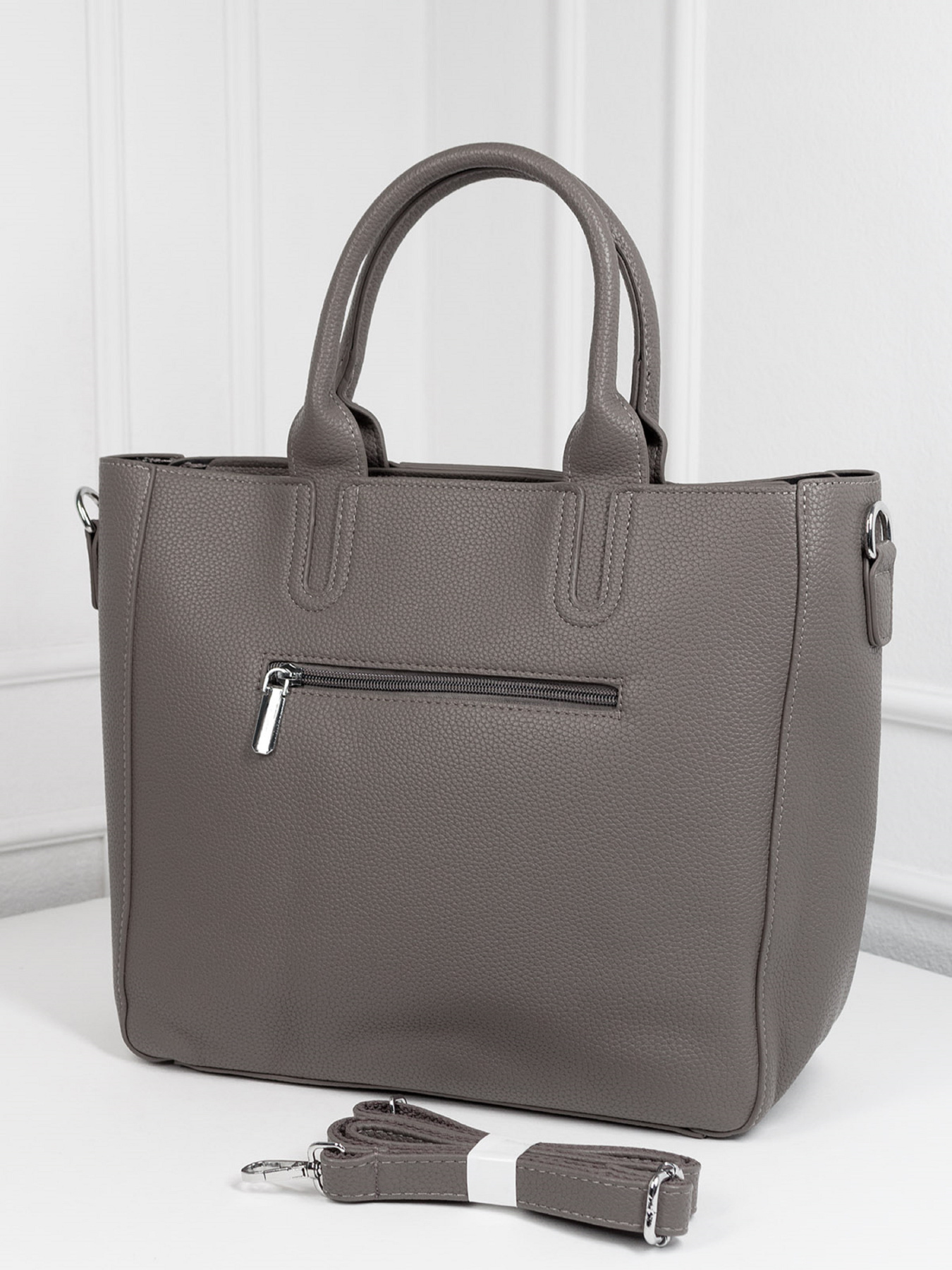 Шопер ISSA Plus модель SU3-189_бежевый Шопер ISSA Plus модель SU3-189_бежевый Фото