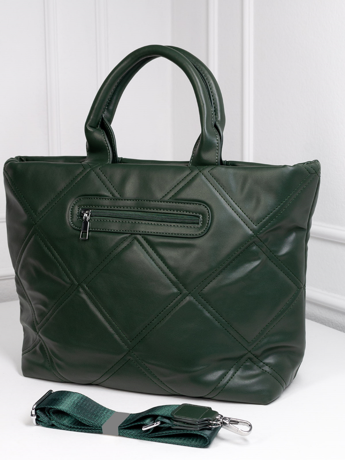 Шопер ISSA Plus модель SU3-191_зеленый Фото