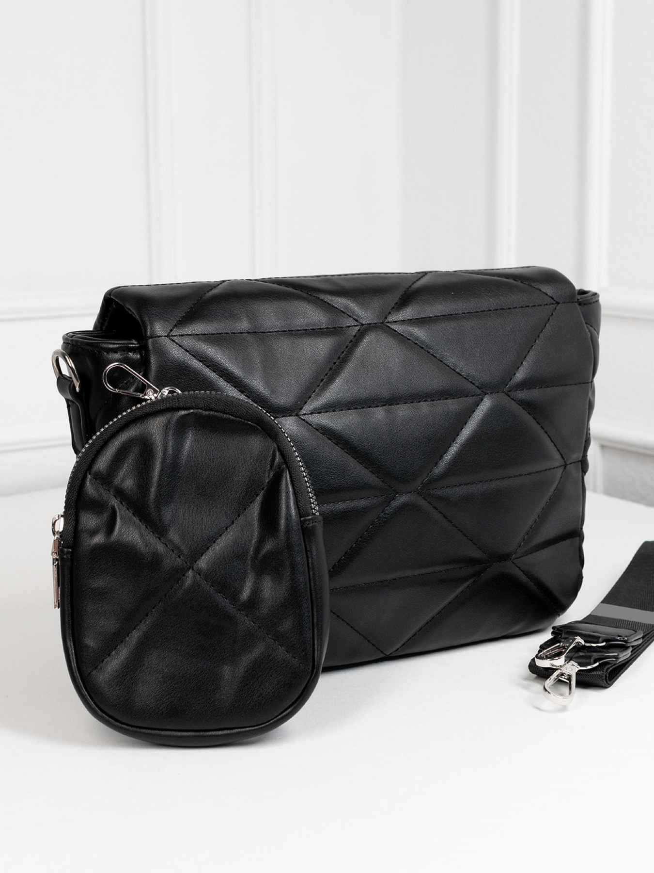 Кросс-боди ISSA Plus модель SU3-193_черный Фото