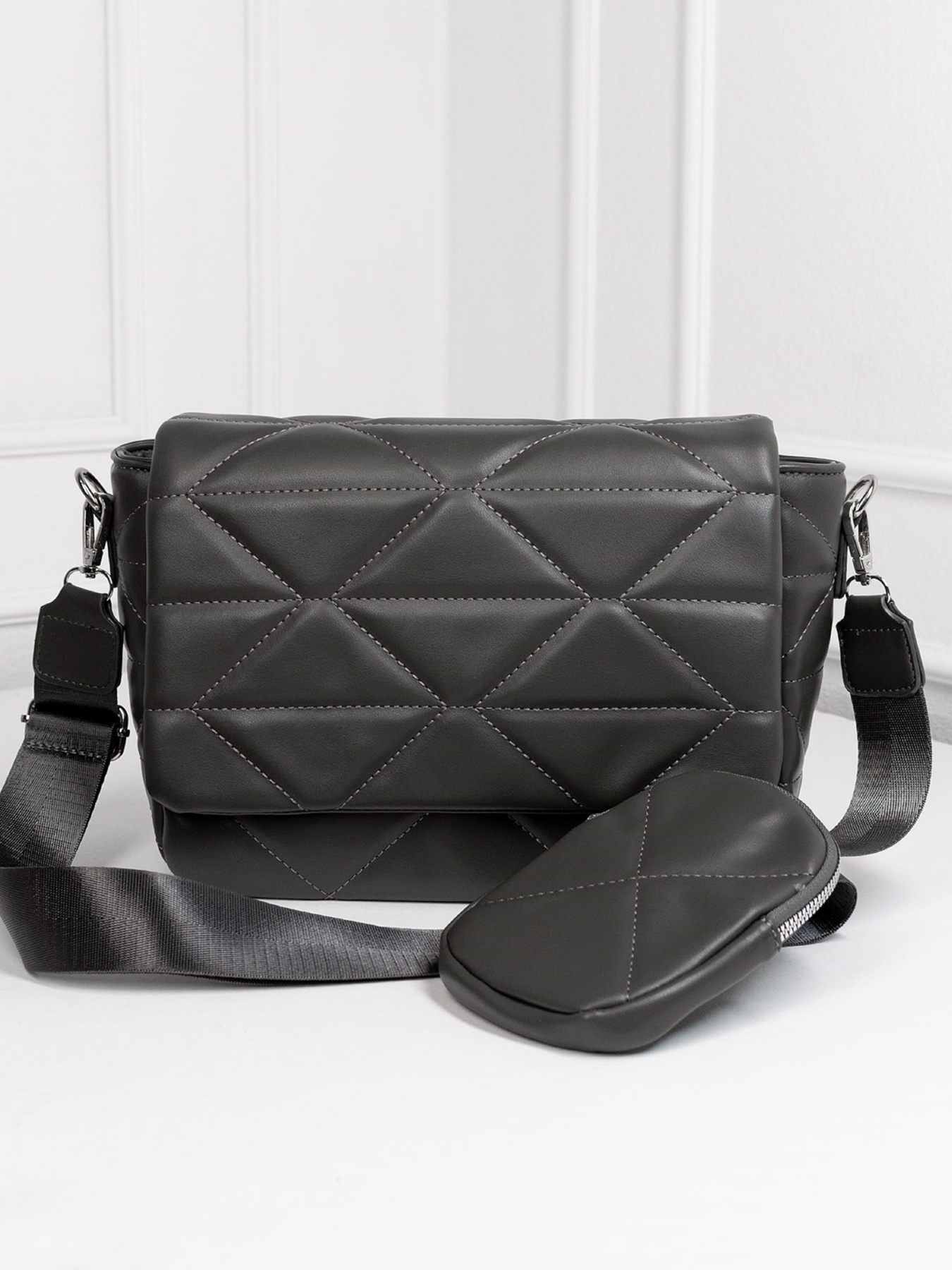 Кросс-боди ISSA Plus модель SU3-193_серый Фото