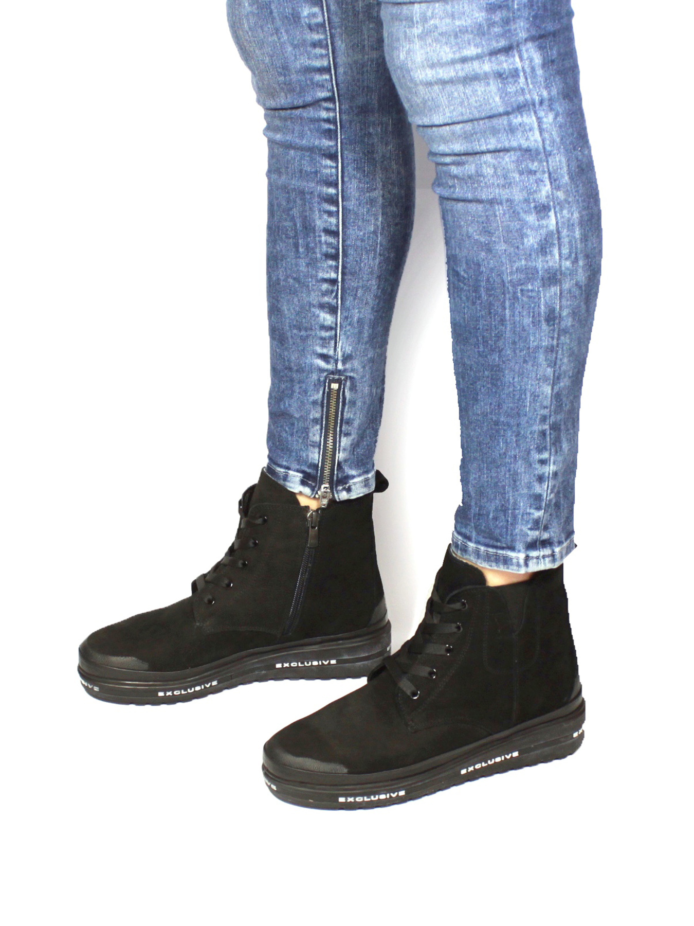 Челси It-girl модель 1402-46-black-nubuk Фото