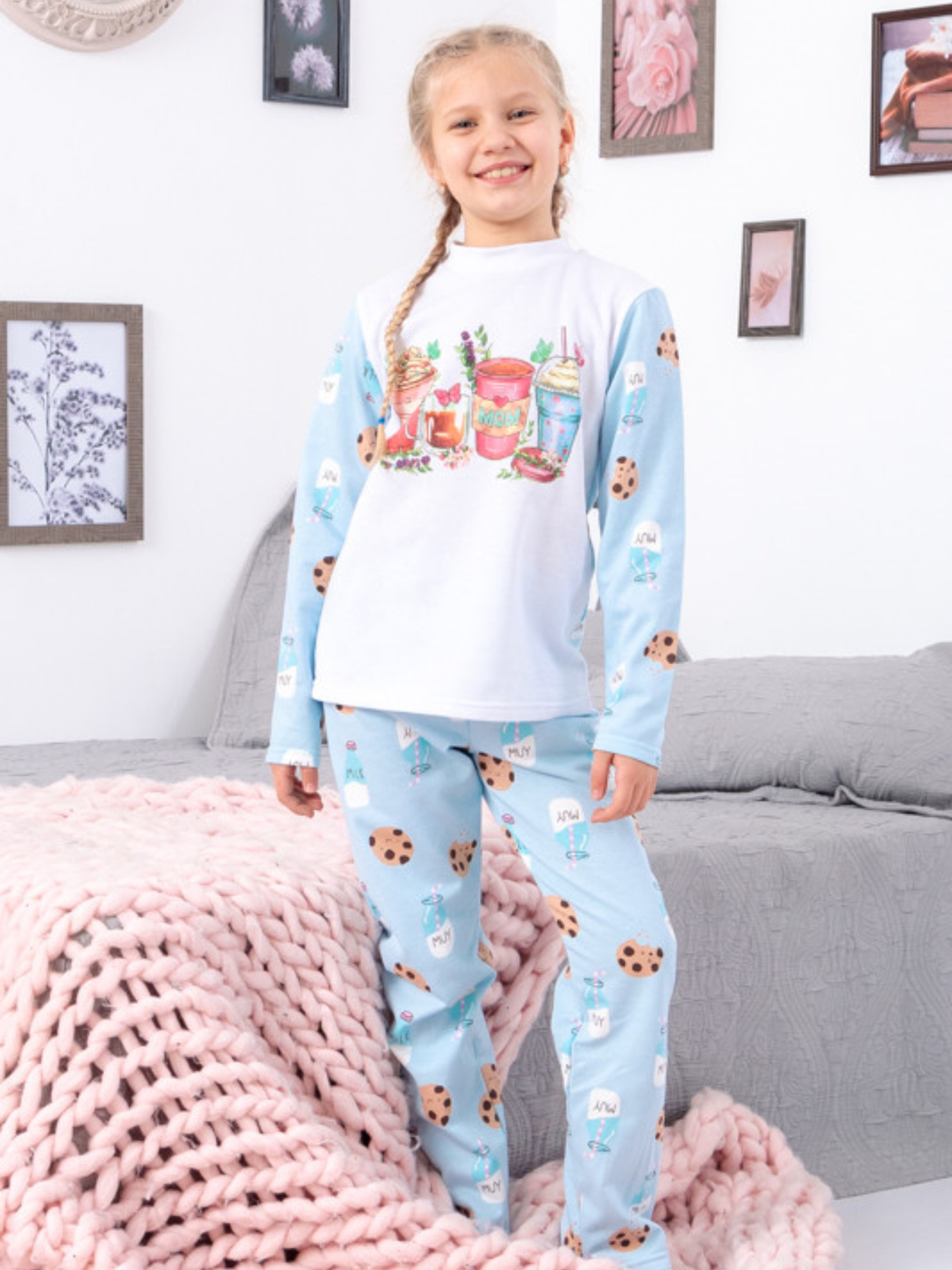 Пижама Носи своє модель 6076-024-33-5-svtlo-blakitnij-milk Фото