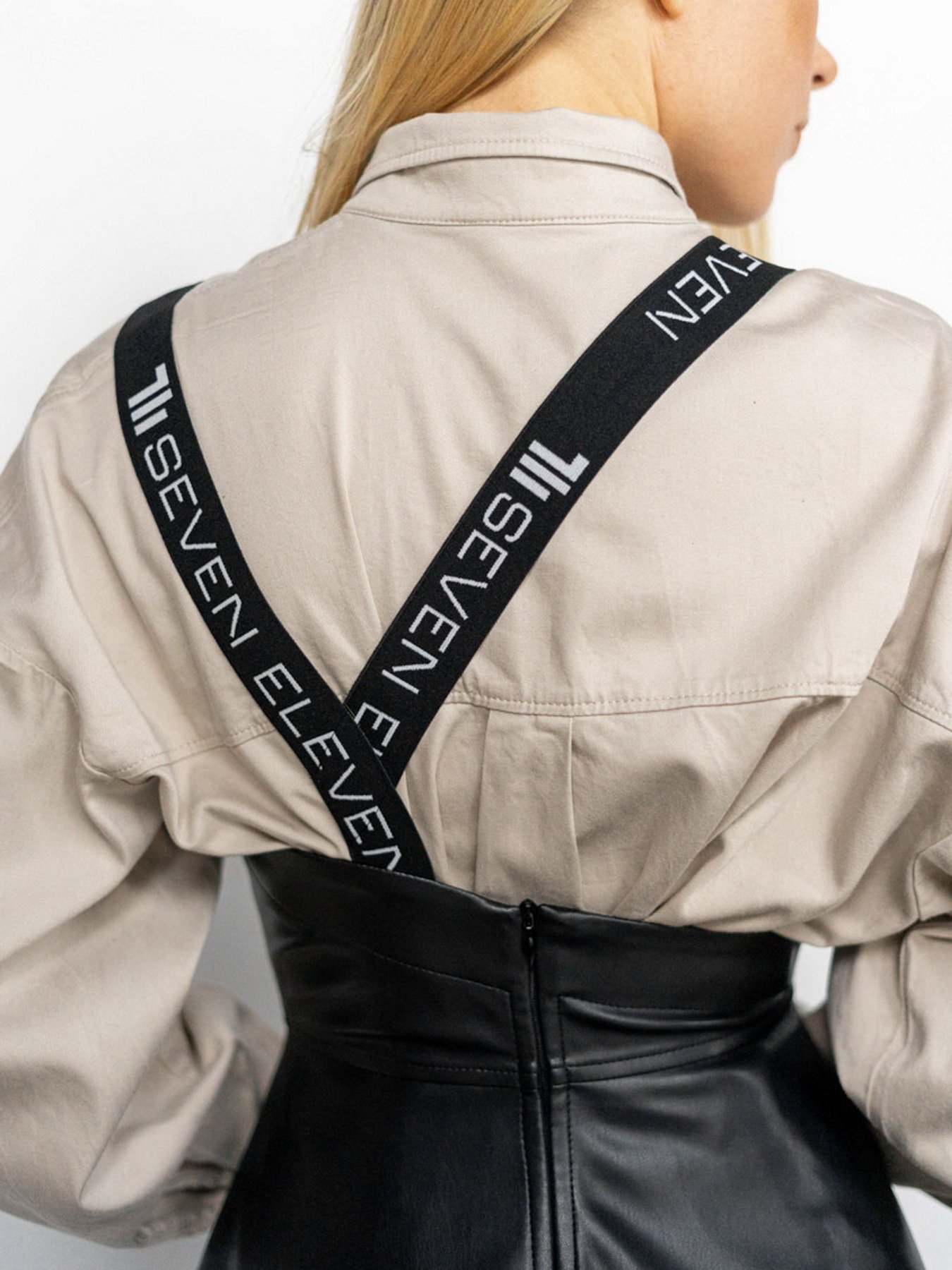 Юбка миди 7/11 Seven Eleven модель SE16SkrtBrcMdLthrB Фото