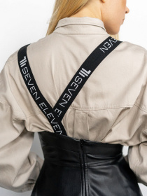 Спідниця міді 7/11 Seven Eleven модель SE16SkrtBrcMdLthrB Фото