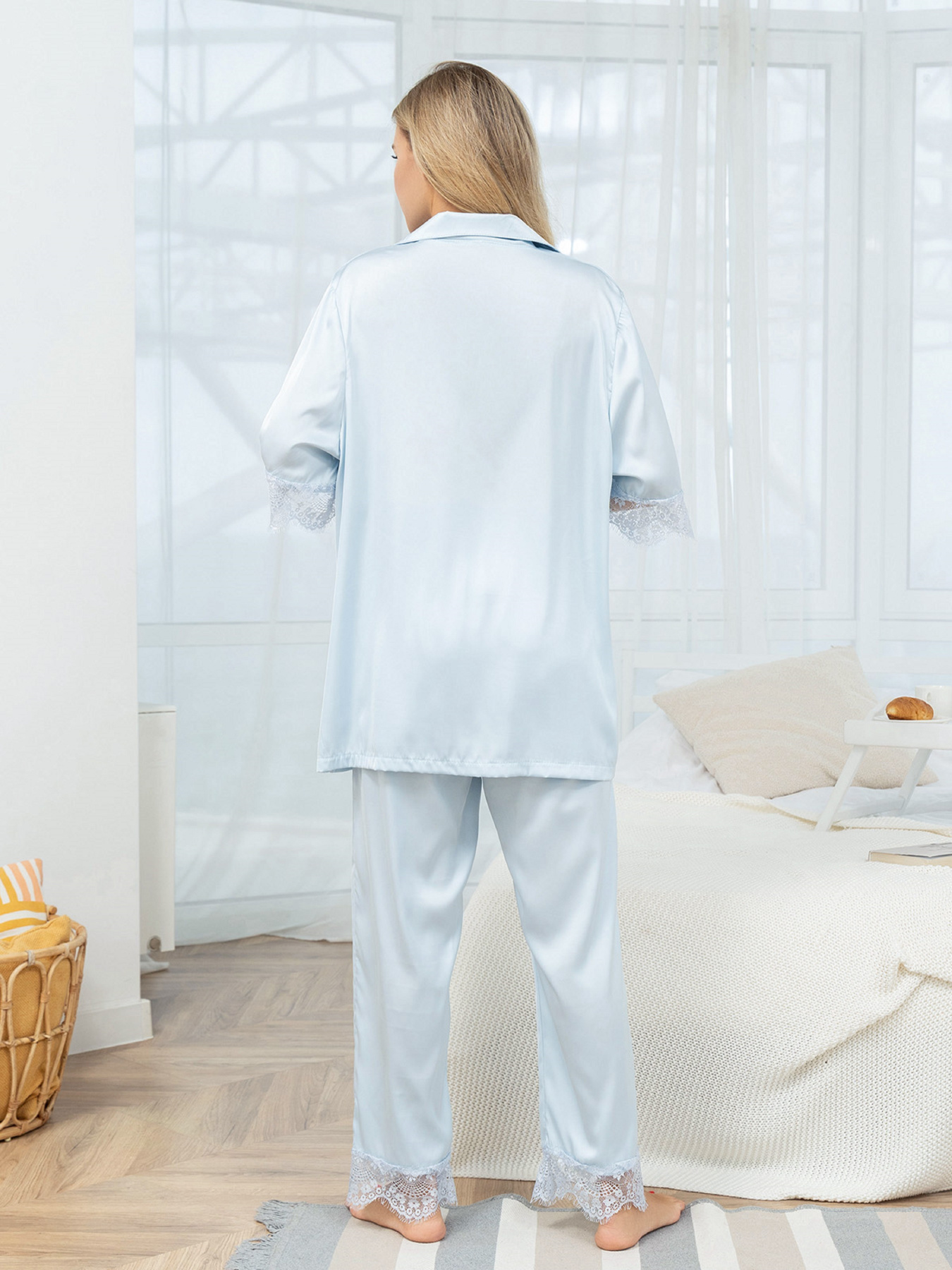 Пижама ISSA Plus модель 14332_голубой Фото