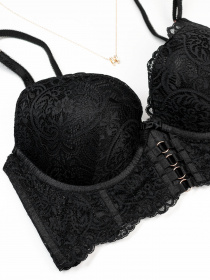 Бюстгальтер ISSA Plus модель BL2-724_черный Бюстгальтер ISSA Plus модель BL2-724_черный Фото