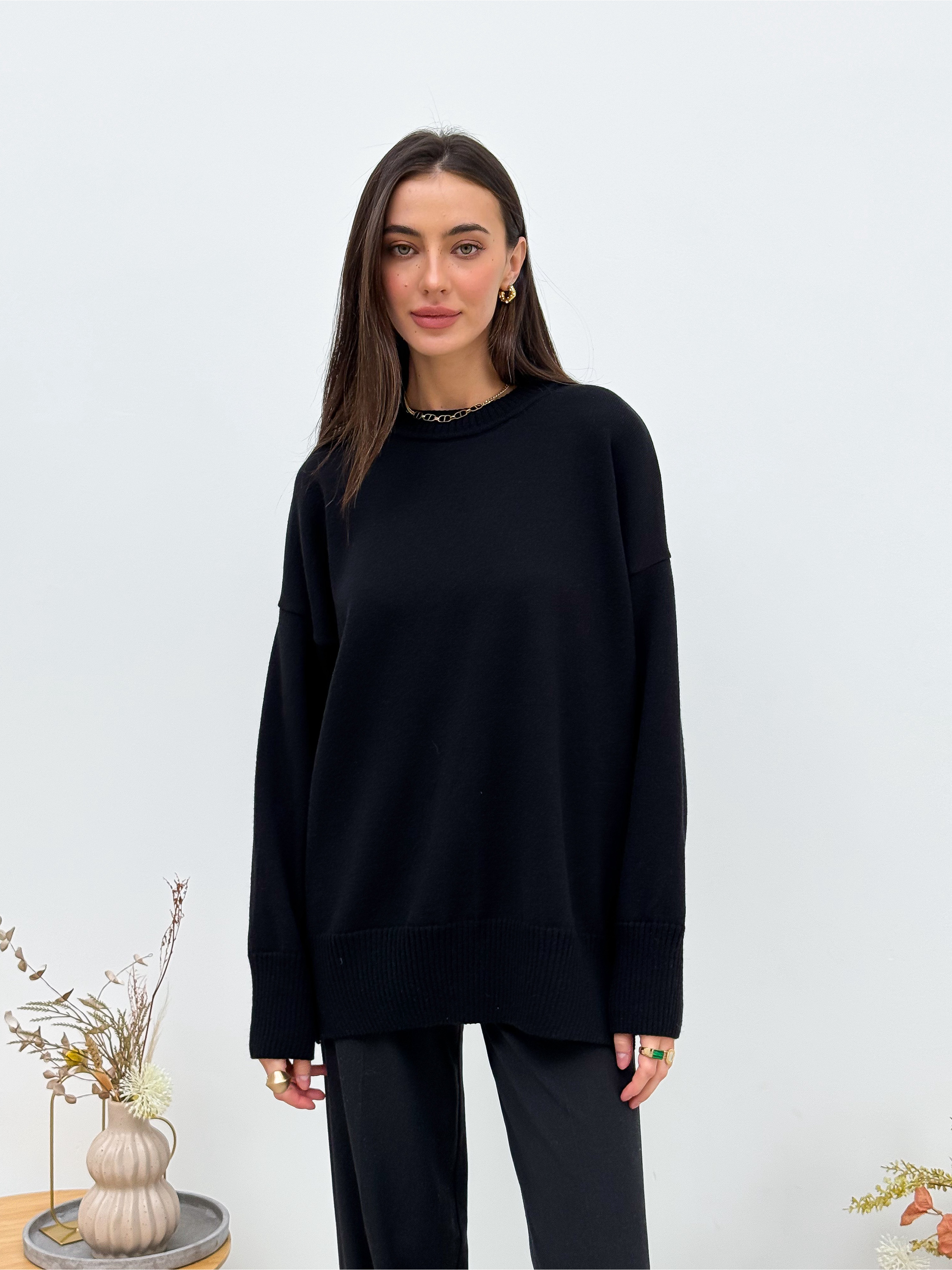 Жіночий Джемпер ART KNIT  (32224) колір чорний, матеріал вовна/акрил