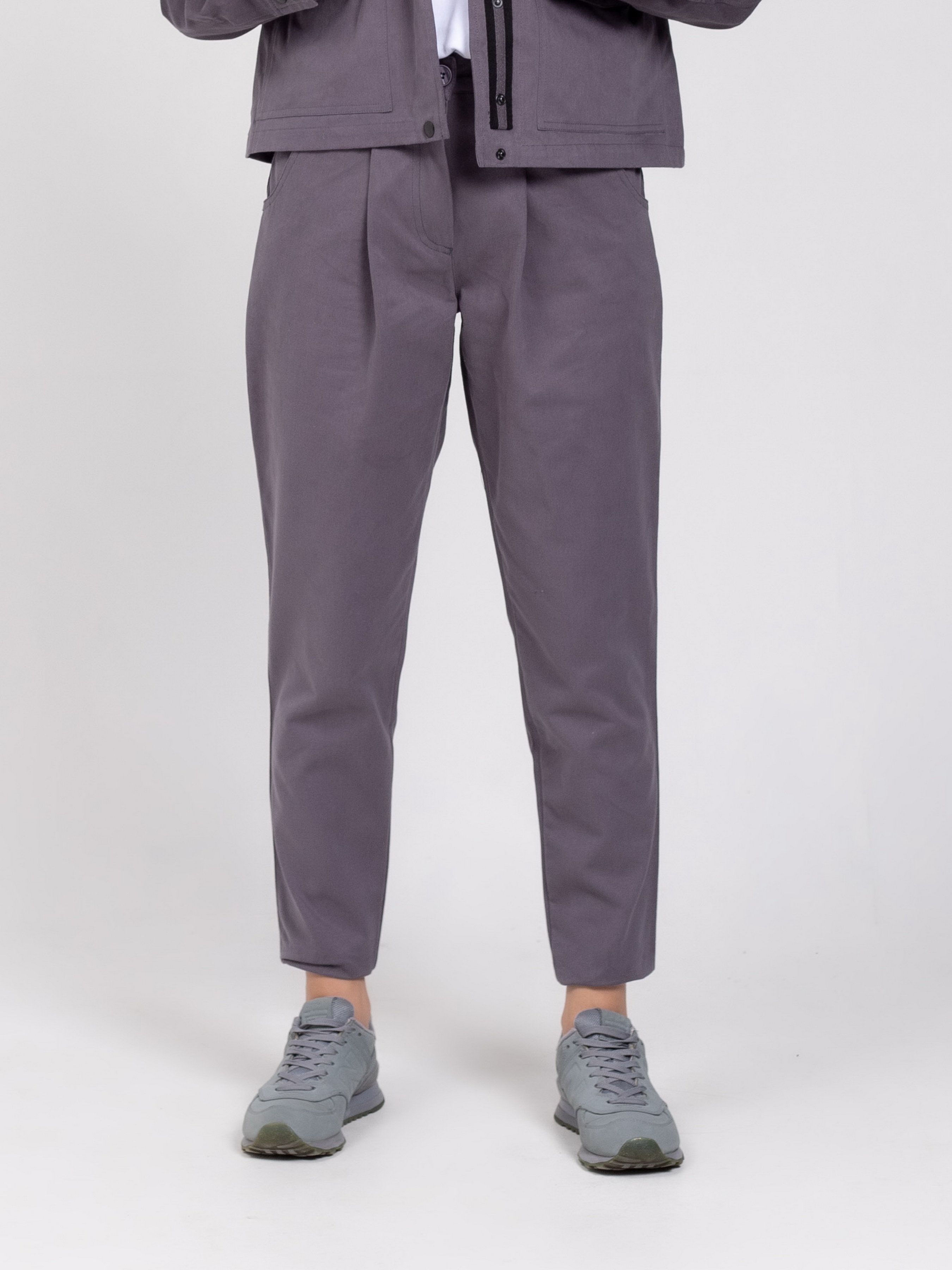 Бавовняні Жіночі Повсякденні штани Feel and Fly  (212502) колір сірий