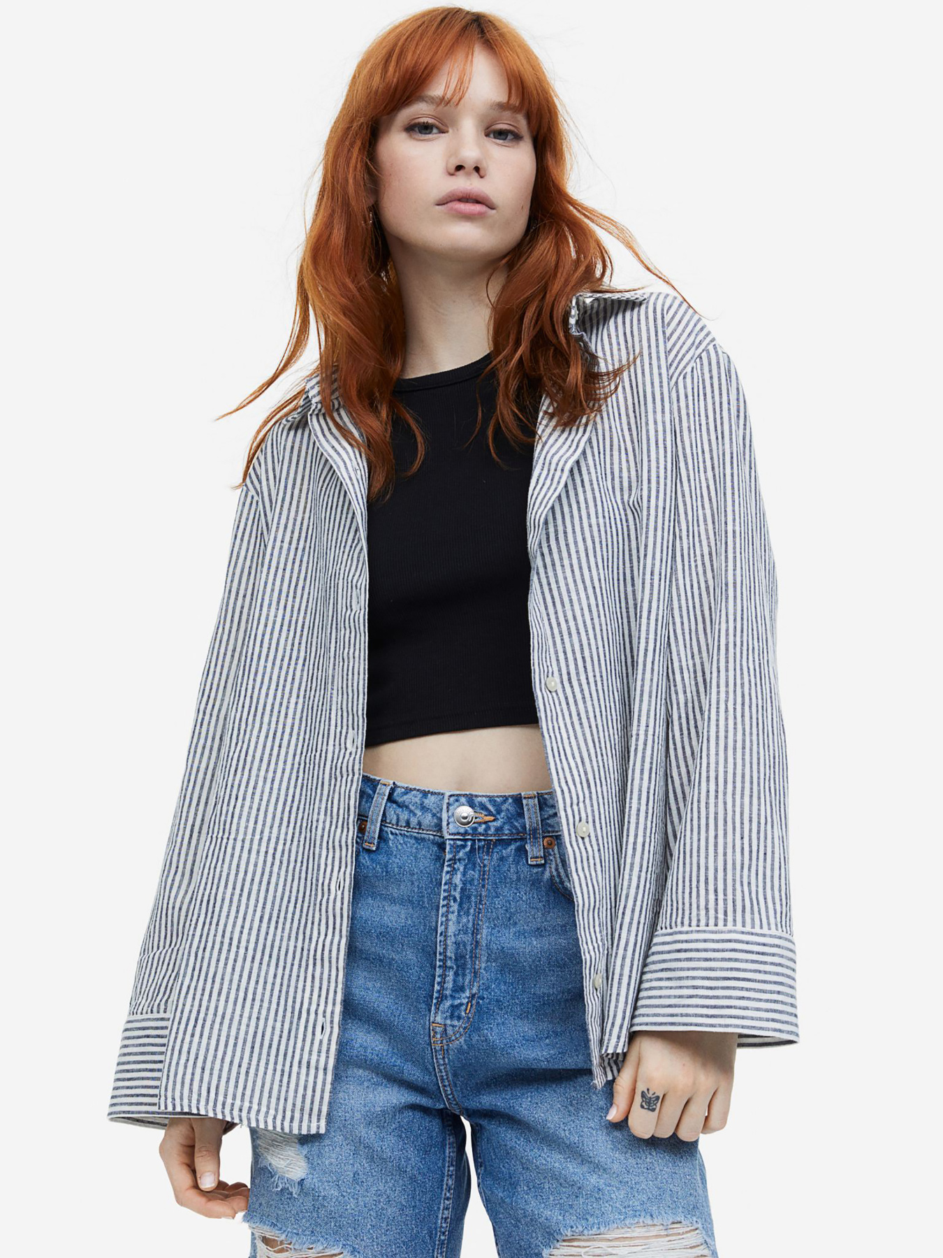 Рубашка повседневная H&M модель 70911 Фото