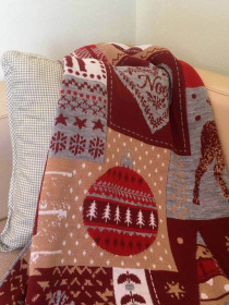 Плед покривало на ліжко Подарунки, 130*170 Прованс модель 323339 Фото