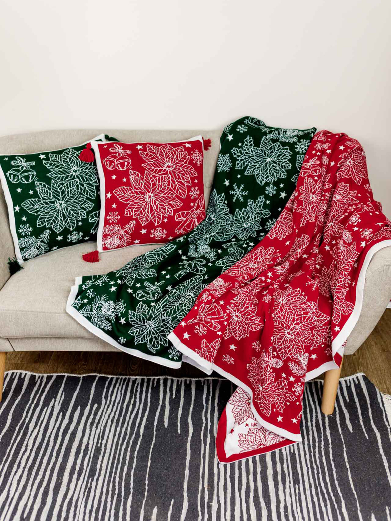 Плед Різдвяник зелений Прованс модель 592544 Фото