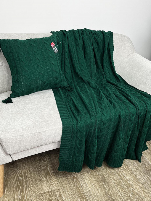 Плед Hit Kosa-01 зеленый Прованс модель 592611 Фото