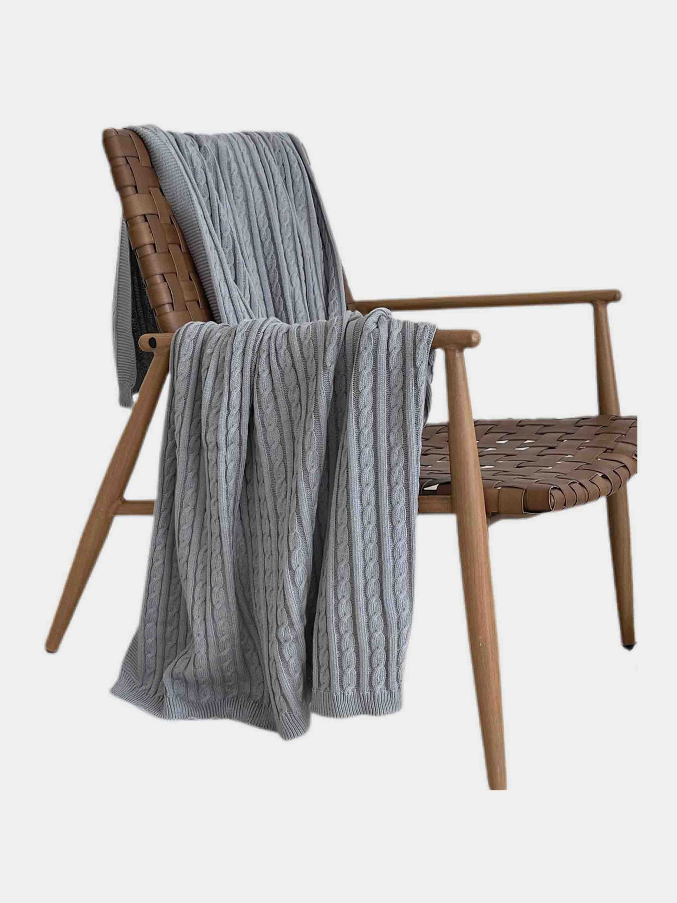 Плед Exclusive Nature светло-серый Прованс модель 549116 Фото