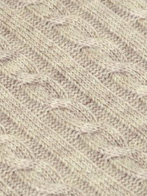 Плед из натуральной шерсти (50%) на кровать SOFT косы Латте, 220*240 Прованс модель 323281 Фото