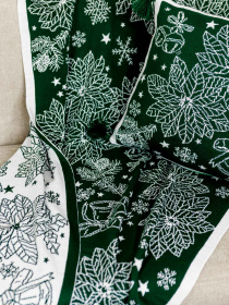 Плед Рождественский зеленый, 130*170 Прованс модель 592543 Фото
