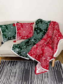 Плед Рождественский красный Прованс модель 592546 Фото