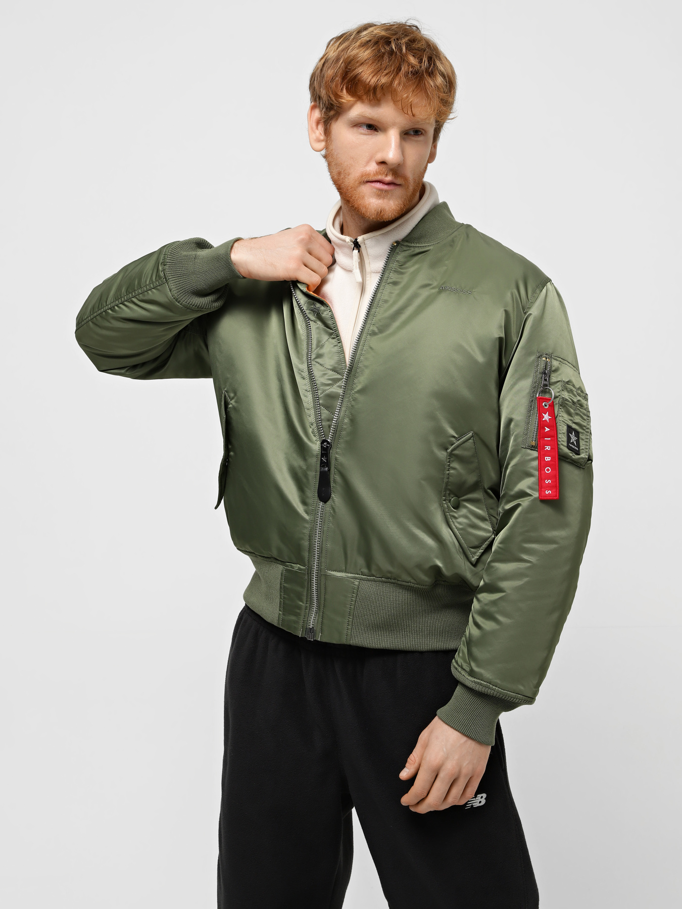 Бомбер Airboss MA-1 модель 017700001020705_sage Бомбер Airboss MA-1 модель 017700001020705_sage Фото