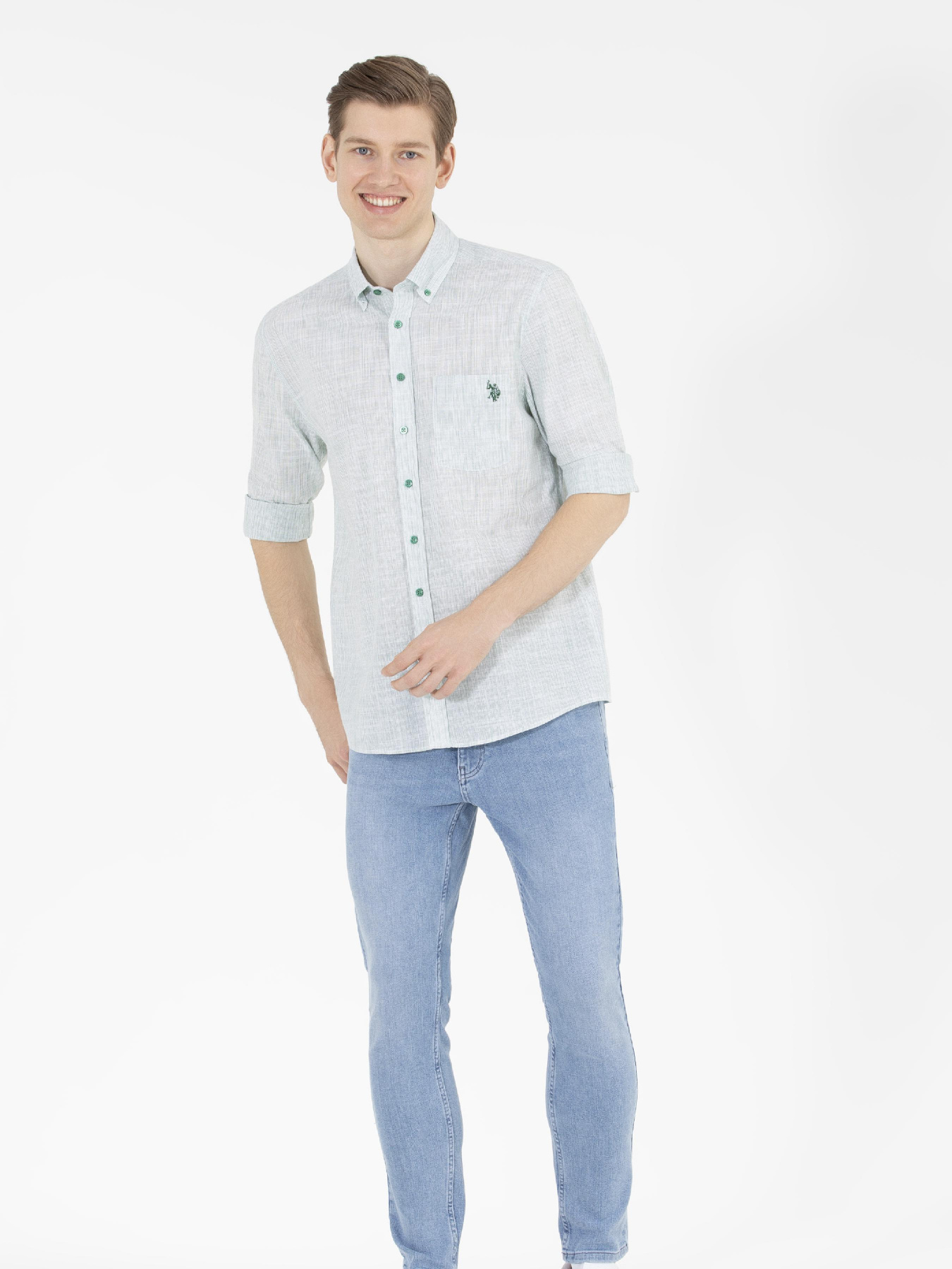 Рубашка US Polo модель G081GL004.000.1575234.VR054 Фото