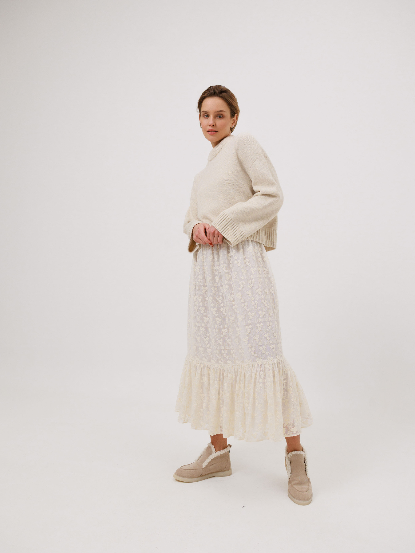 Спідниця міді Alnest модель AN 258 Фото