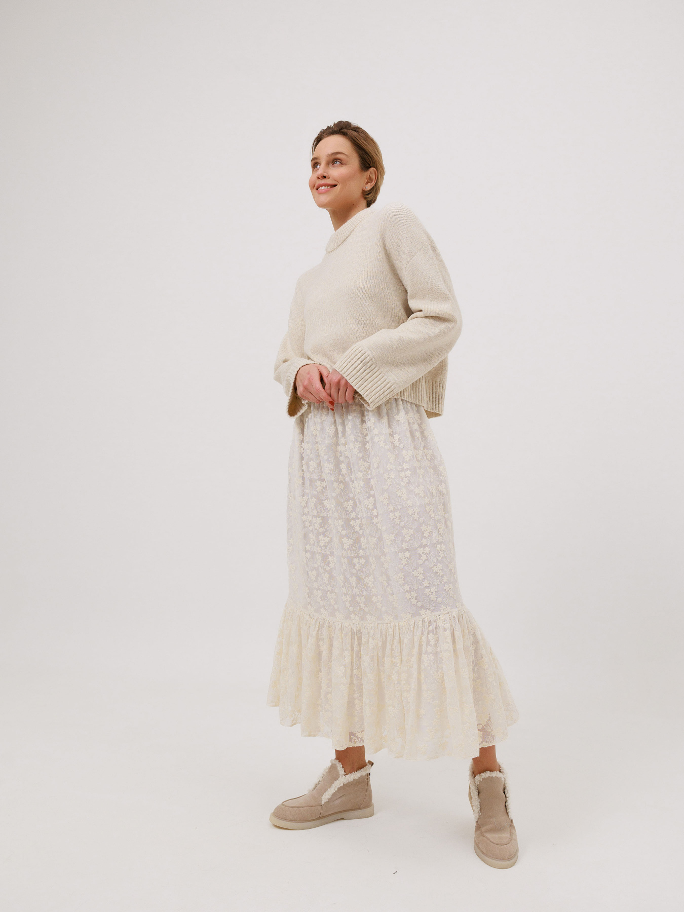 Спідниця міді Alnest модель AN 258 Фото