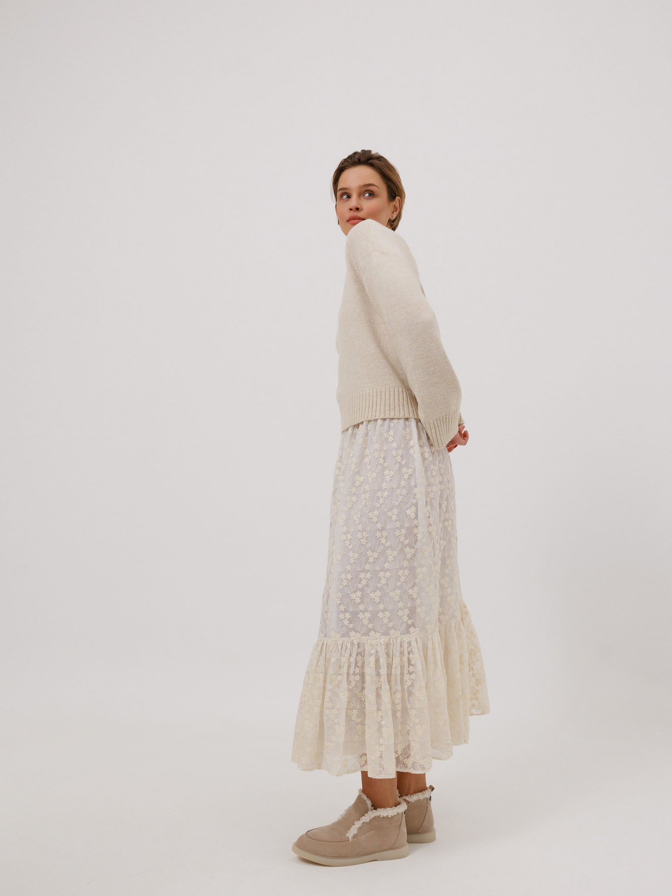 Спідниця міді Alnest модель AN 258 Фото