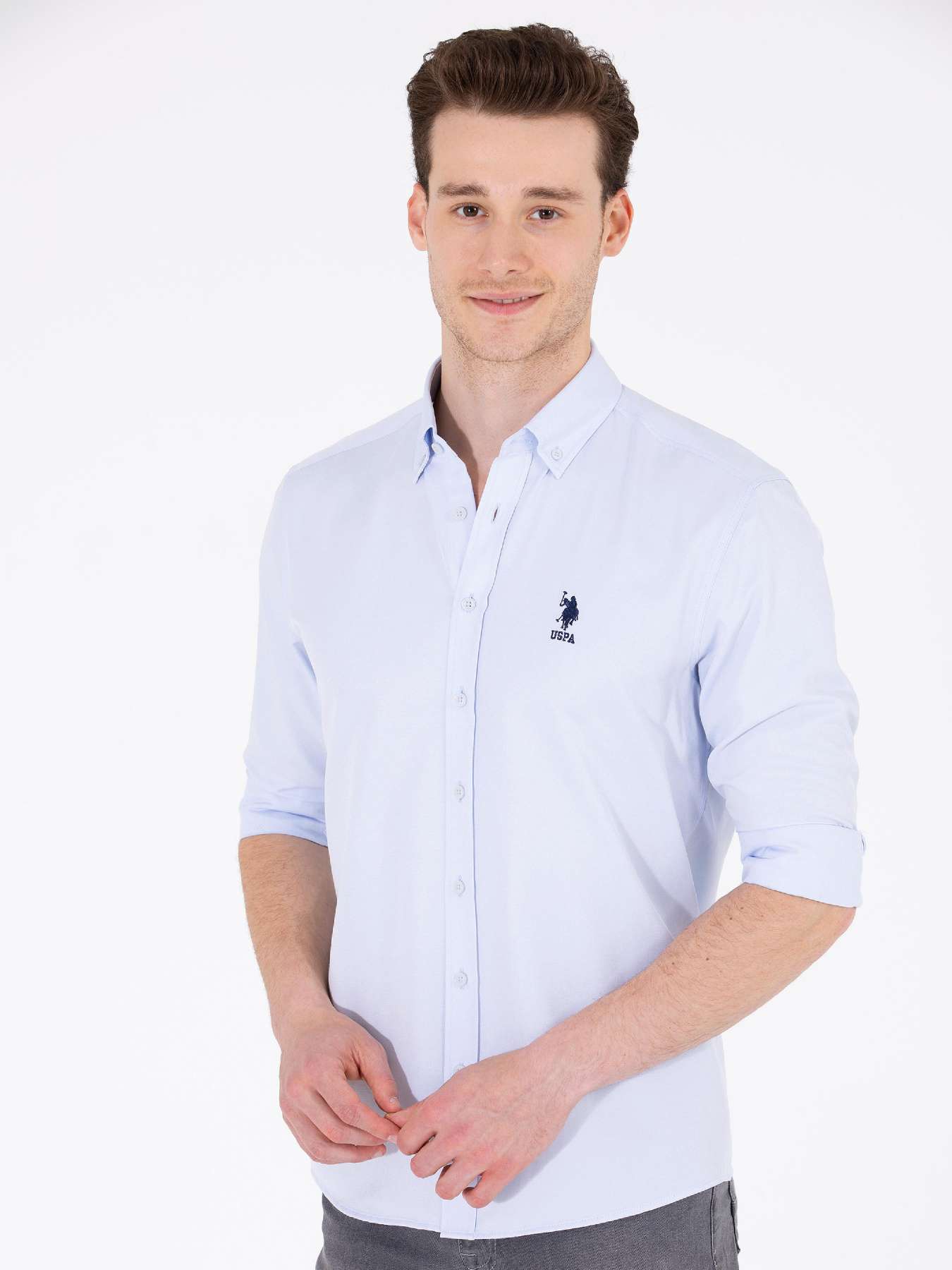 Рубашка US Polo модель G081GL004.000.1570750.VR003 Фото