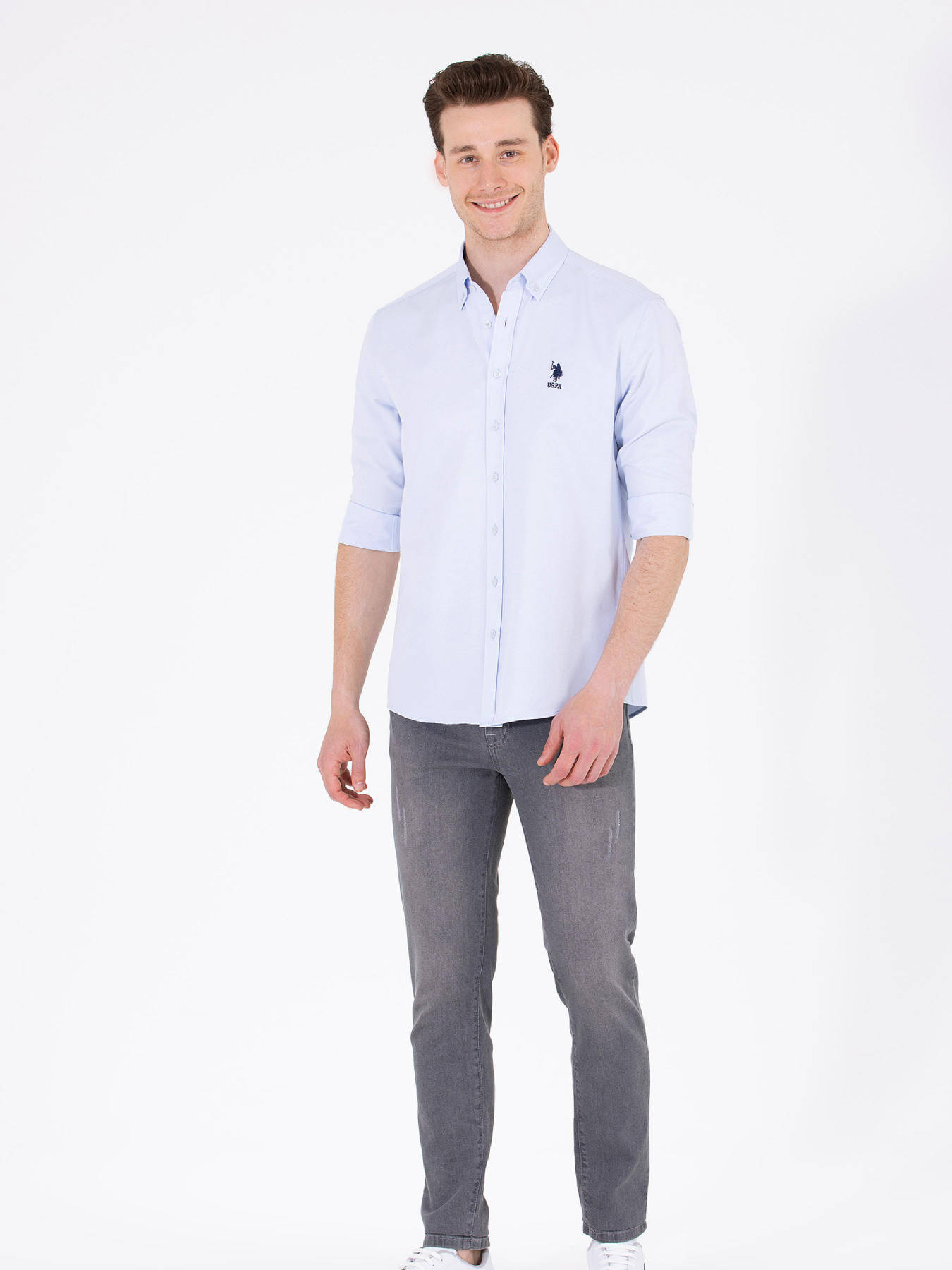 Рубашка US Polo модель G081GL004.000.1570750.VR003 Фото