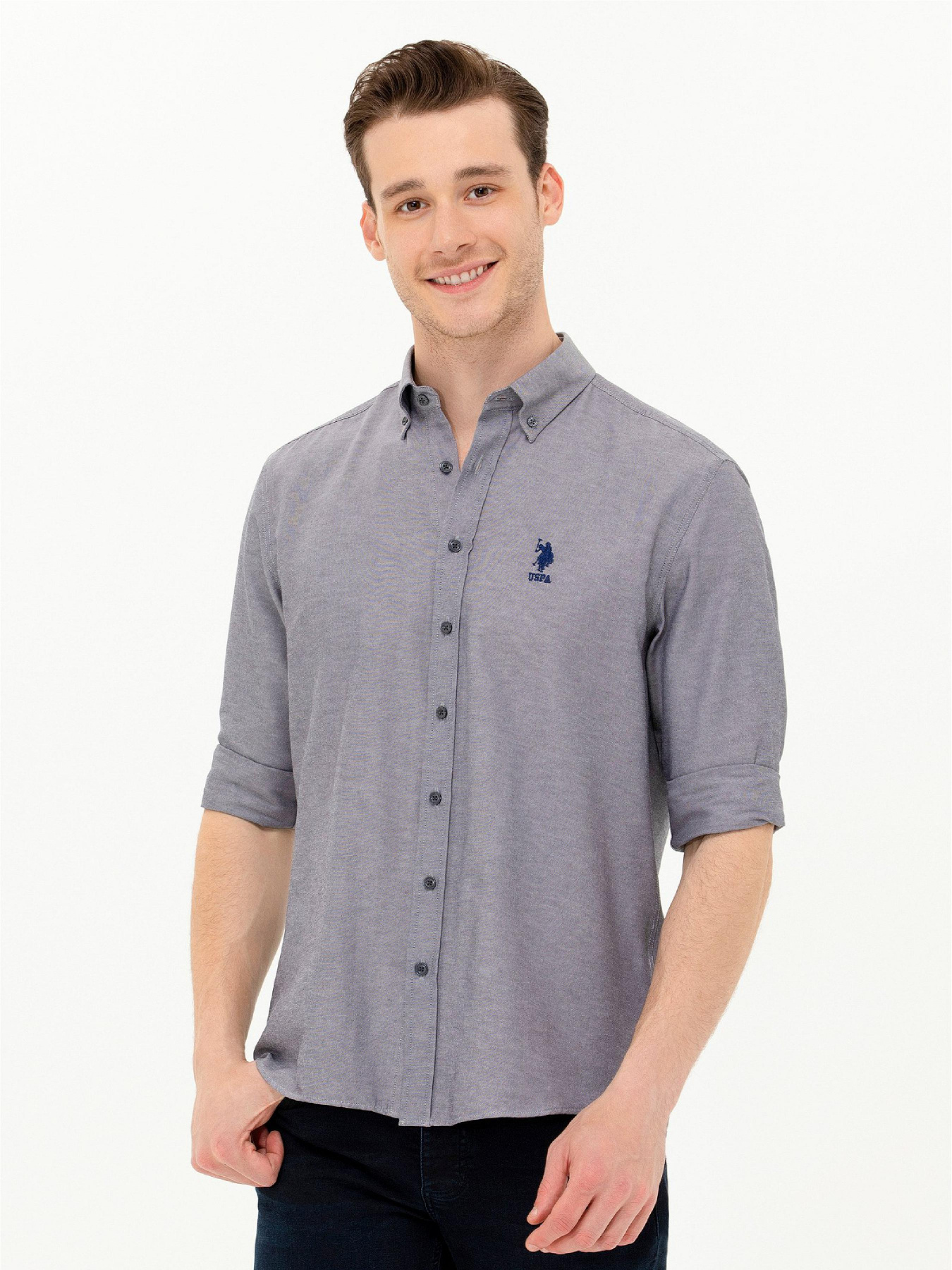 Рубашка повседневная US Polo модель USPAINT.1570750.VR120 Рубашка повседневная US Polo модель USPAINT.1570750.VR120 Фото