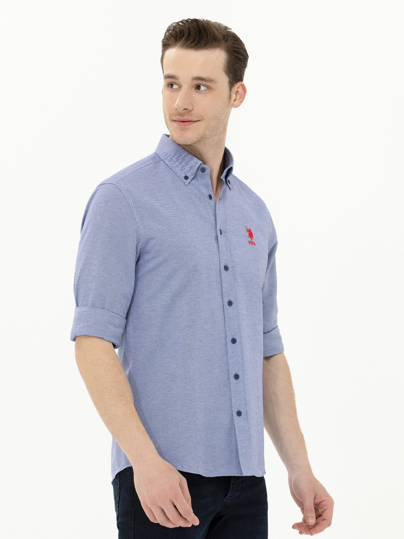 Рубашка US Polo модель USPAINT.1571130.VR033 Фото