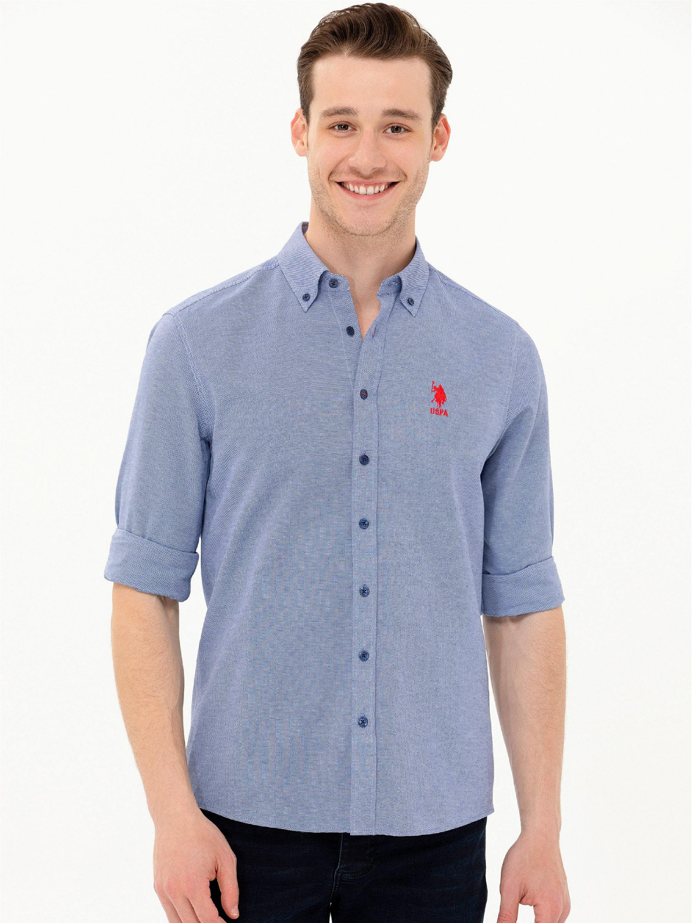 Рубашка US Polo модель USPAINT.1571130.VR033 Фото