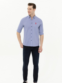 Рубашка US Polo модель USPAINT.1571130.VR033 Фото