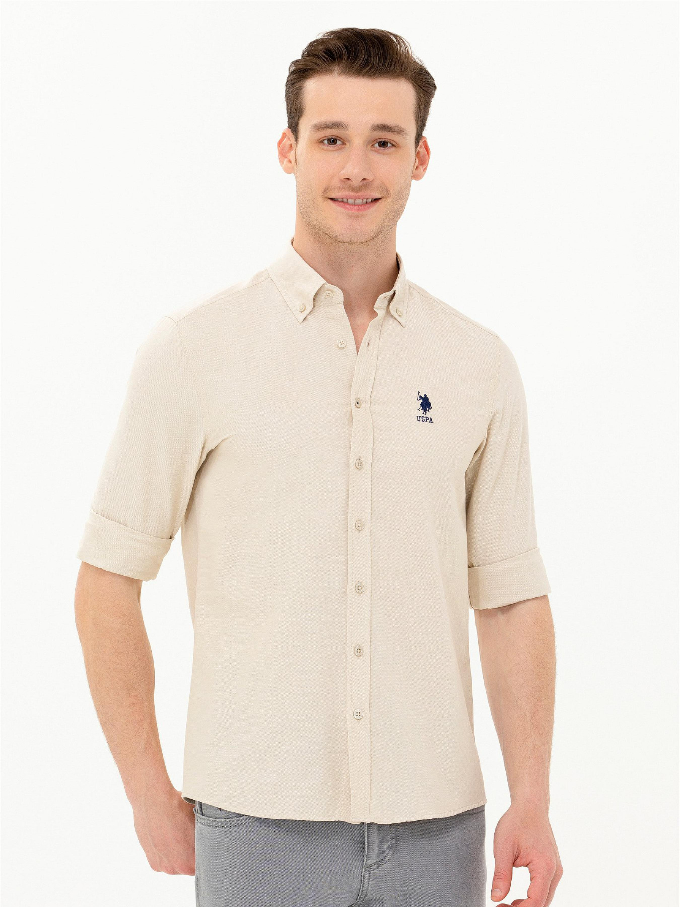Рубашка US Polo модель USPAINT.1571130.VR049 Фото