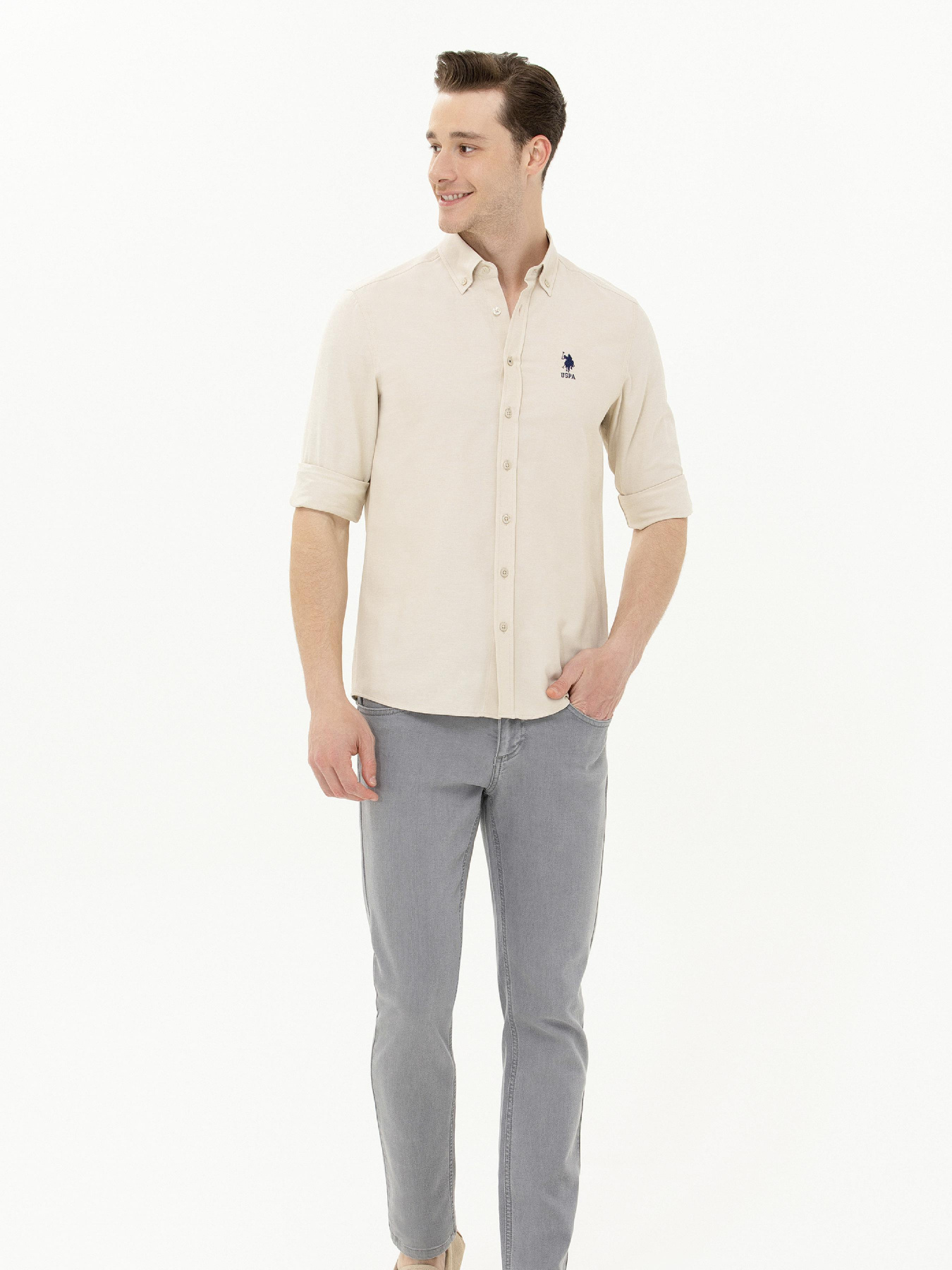 Рубашка повседневная US Polo модель USPAINT.1571130.VR049 Рубашка повседневная US Polo модель USPAINT.1571130.VR049 Фото