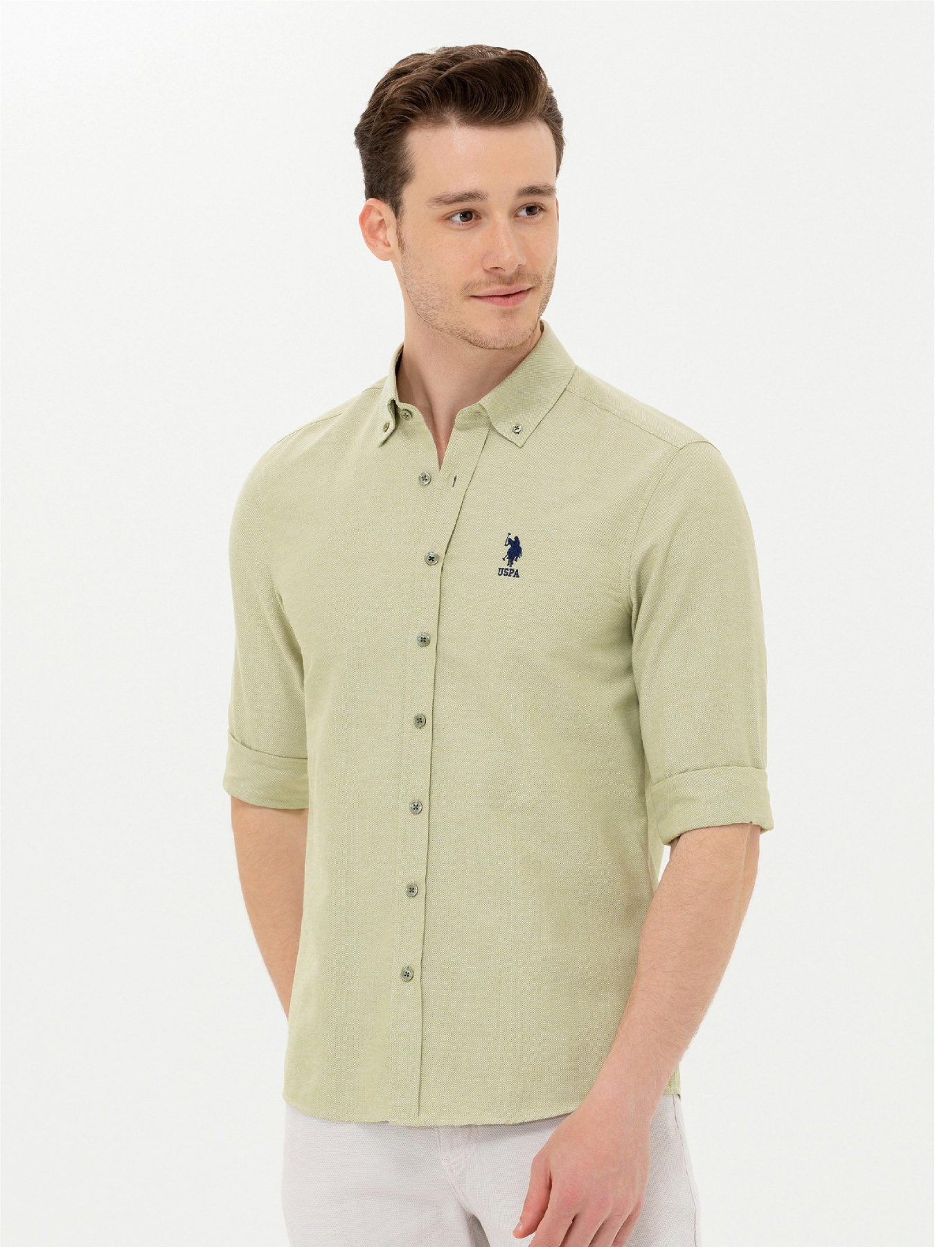 Рубашка повседневная US Polo модель USPAINT.1571130.VR111 Рубашка повседневная US Polo модель USPAINT.1571130.VR111 Фото